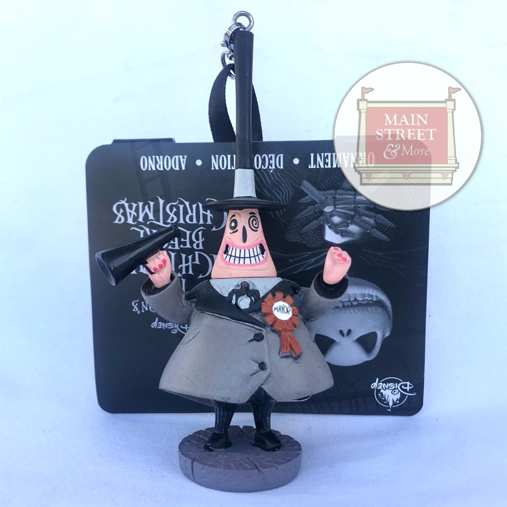 2024 Disney Parks Nightmare Before Christmas Mayor Spinning Head Ornament - NEW - Picture 2 of 4